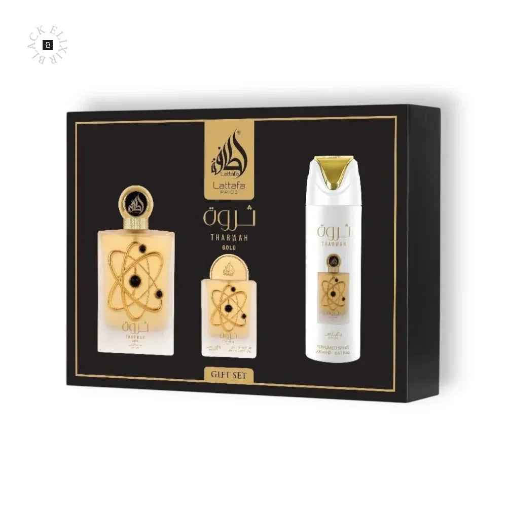 Lattafa Tharwah Gold Eau de Parfum Set