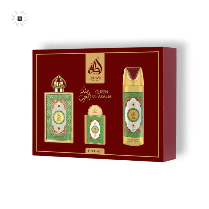 Lattafa Pride Queen of Arabia Giftset EDP 100ML + EDP 20ML + PERFUMED