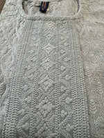 Women Grey Embroidered Chikankari Straight Kurta