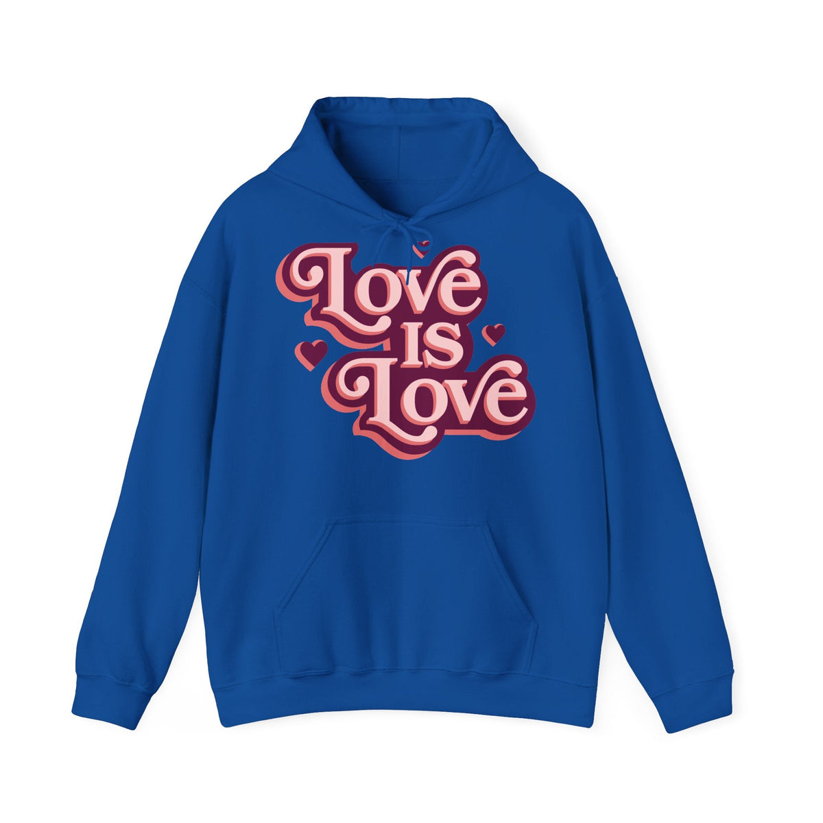 Love Is Love Hoodie – Retro Herz Pride Kapuzenpullover