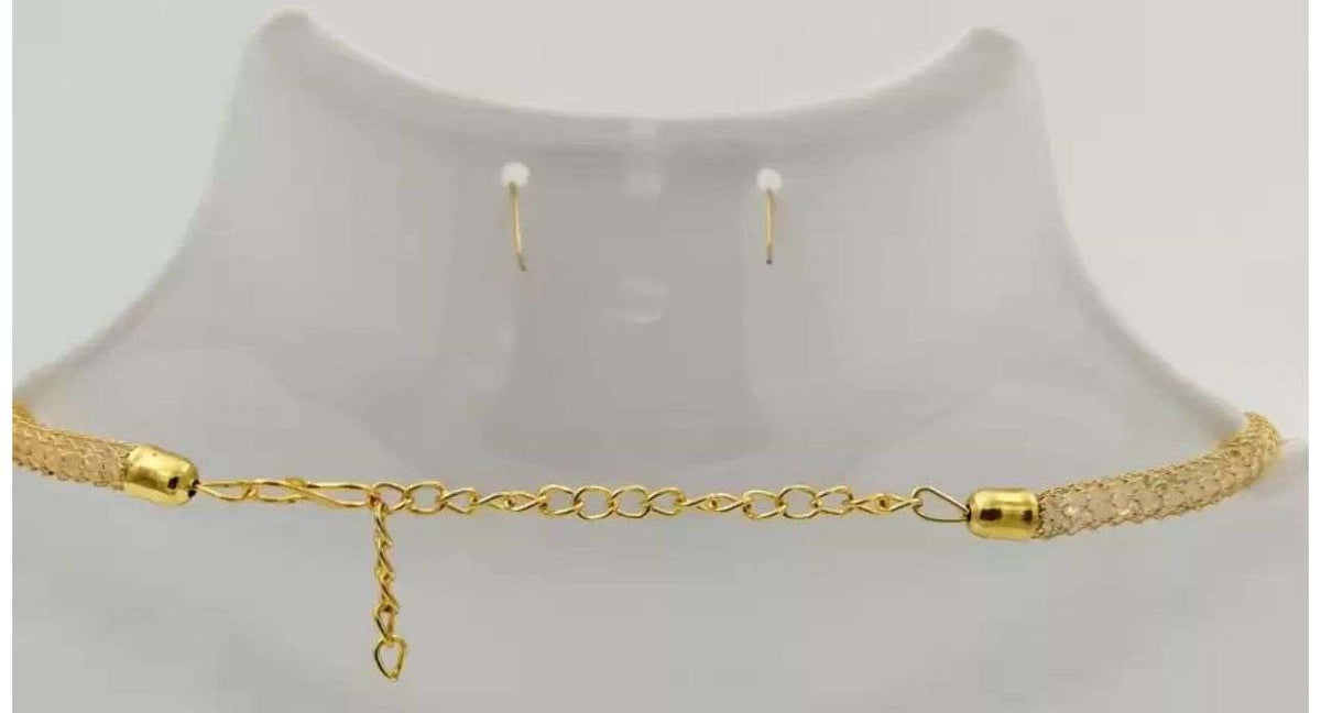 Pearl Necklace Set With Earrings