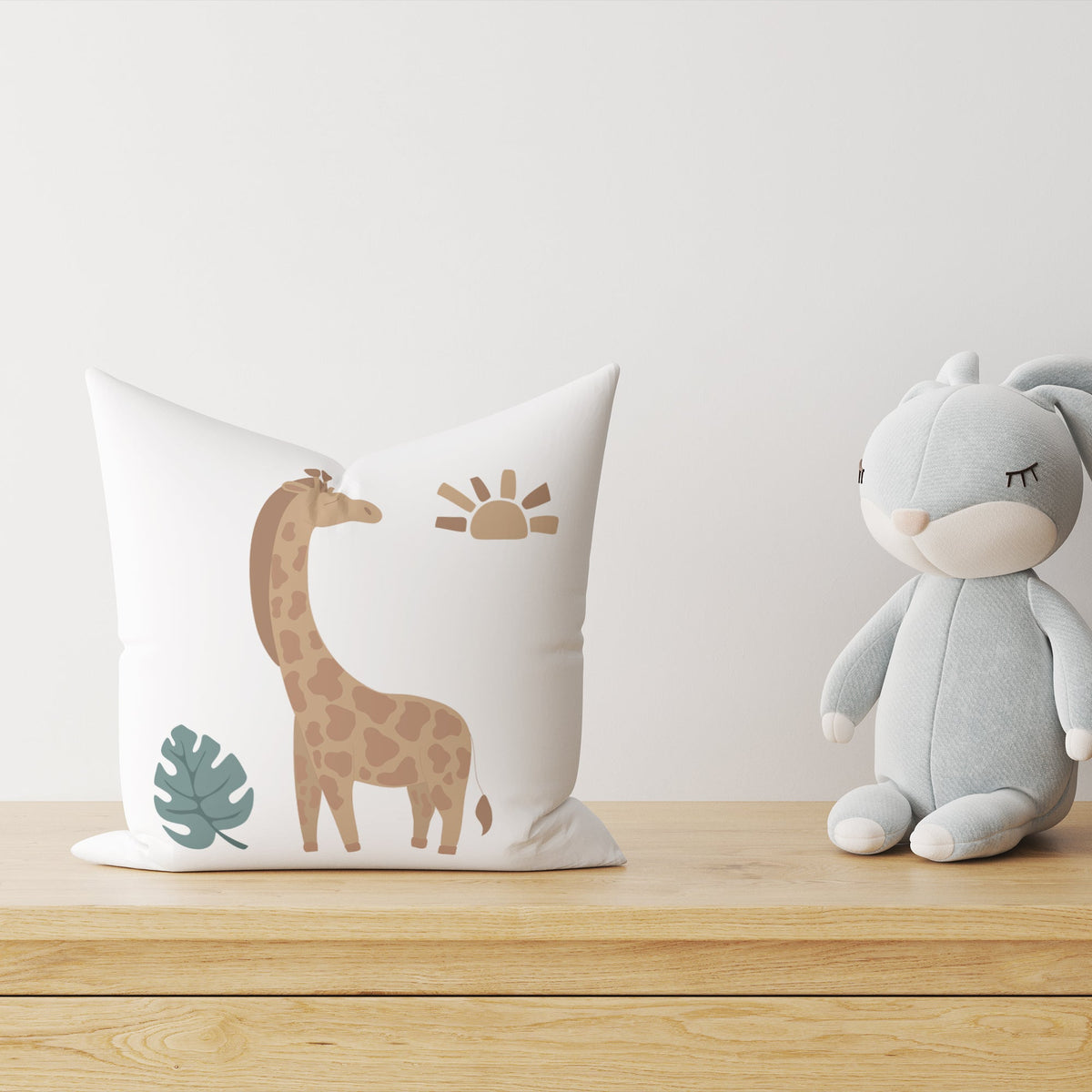 "Dschungel Giraffe" Kinder Dekokissen