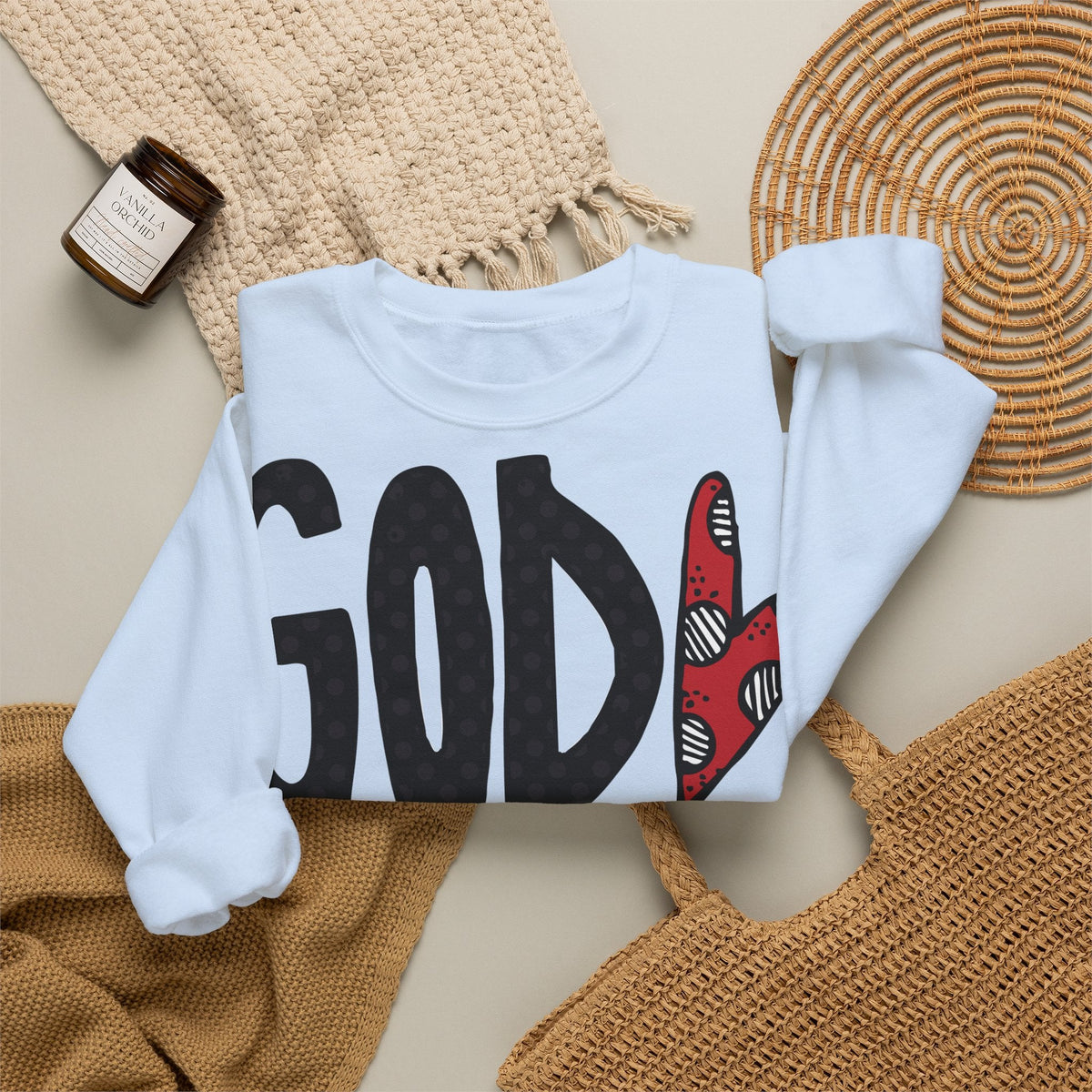 Gott liebt Seine Kinder Sweatshirt – Faith-Crewneck für Kinder und Familie