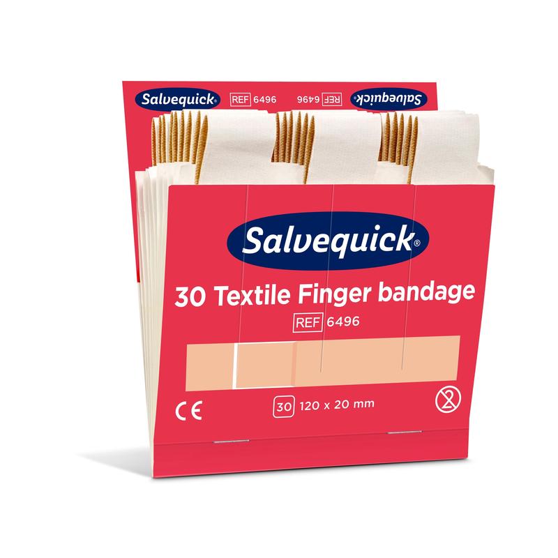 Textil fingerbinde, 120 x 20 mm, 30 st/nachfüllung  | Packung (30 Stück)