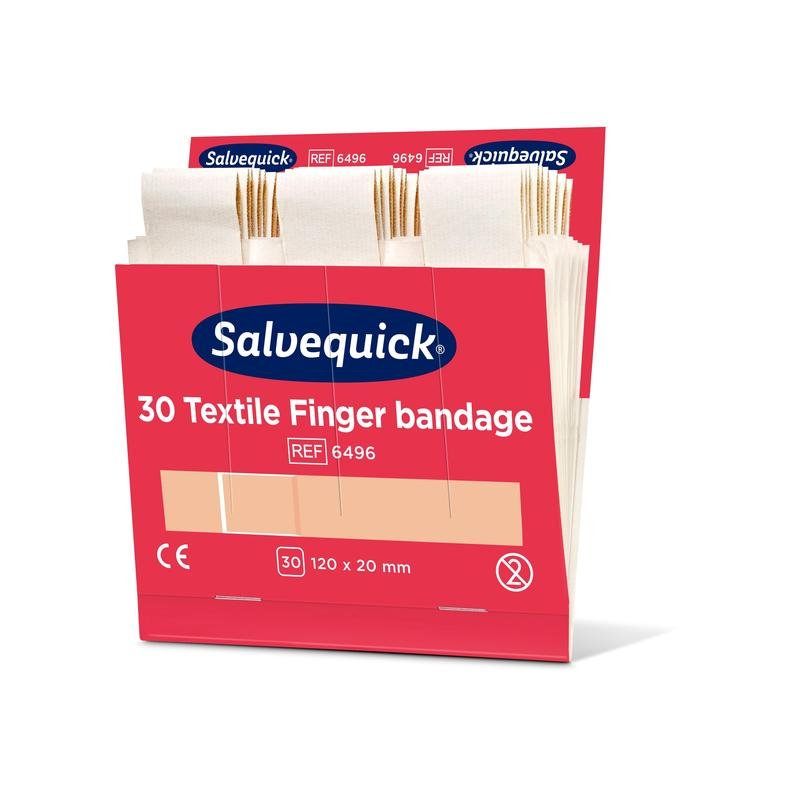 Textil fingerbinde, 120 x 20 mm, 30 st/nachfüllung  | Packung (30 Stück)