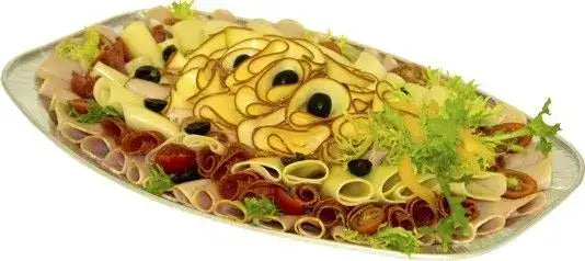 Catering-Platte (ALU) oval 43 x 29 cm – 5 Stück