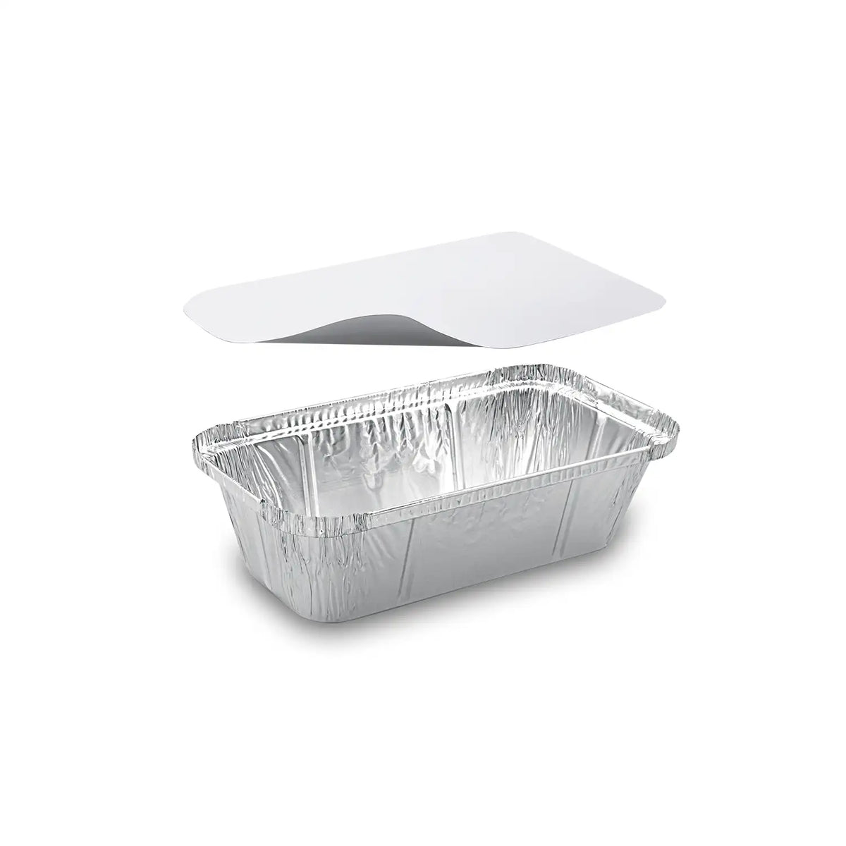 Schale (ALU) eckig 200 x 112 x 54 mm 720ml + Deckel [5 Sets]