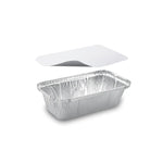 Schale (ALU) eckig 200 x 112 x 54 mm 720ml + Deckel [5 Sets]