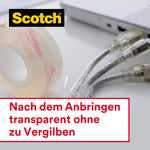 Scotch® Crystal Klebeband 6-1925R3, Nachfüllpackung, 19 mm x 25 m, 3 Rollen/Packung | Packung (1 Stück)