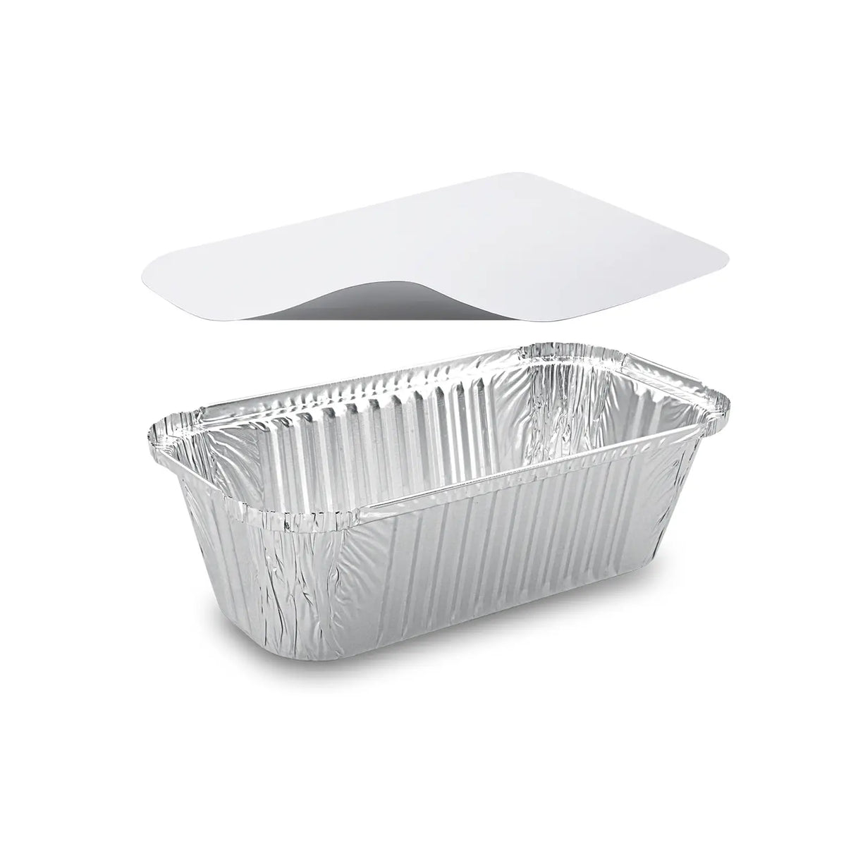 Schale (ALU) eckig 252 x 132 x 70 mm 1500ml + Deckel [5 Sets]