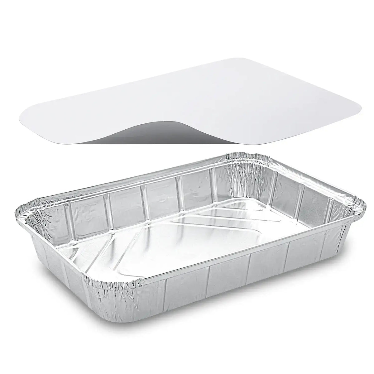 Schale (ALU) eckig 315 x 211 x 51 mm 2000ml + Deckel [10 Sets]