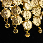 Halskette und Ohrringe mit Münzen 465306 | Gold
