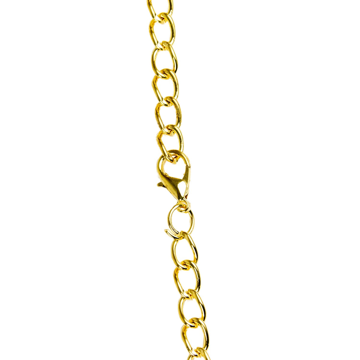 Goldene Strass Halskette "Orient" | Mehrfarbig