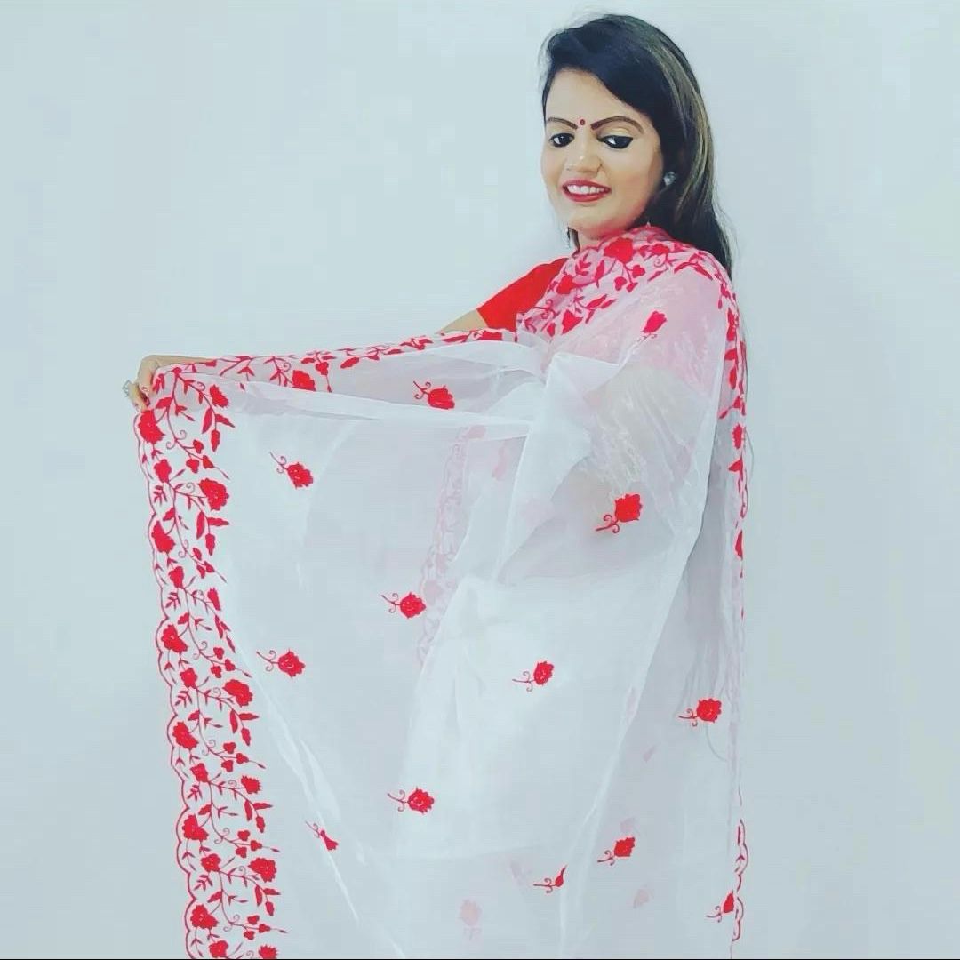 Durga Puja Special Organza Saree