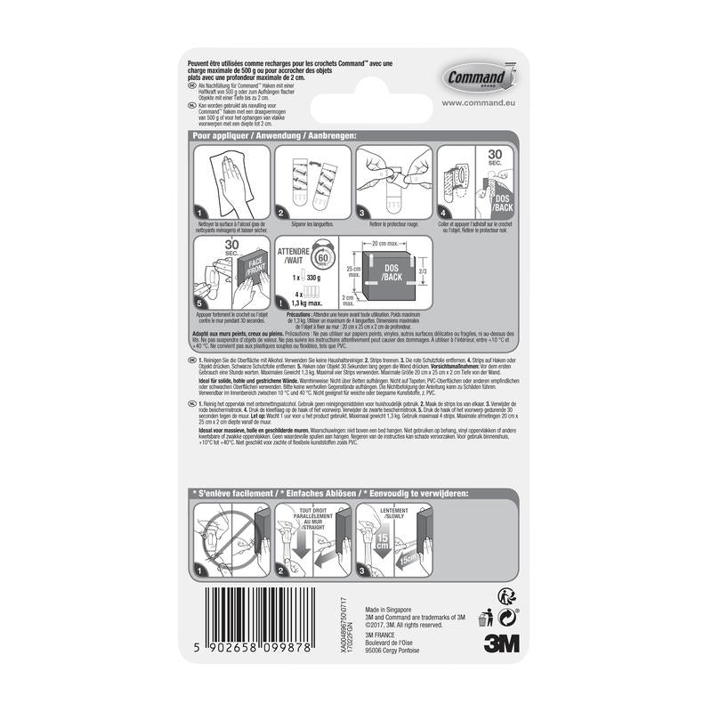 Kleine Command™ Strips S, 17022N | Packung (1 Stück)