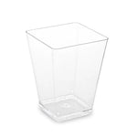 Fingerfood-Becher (PS) eckig glasklar 58 x 58 x 76 mm 160ml