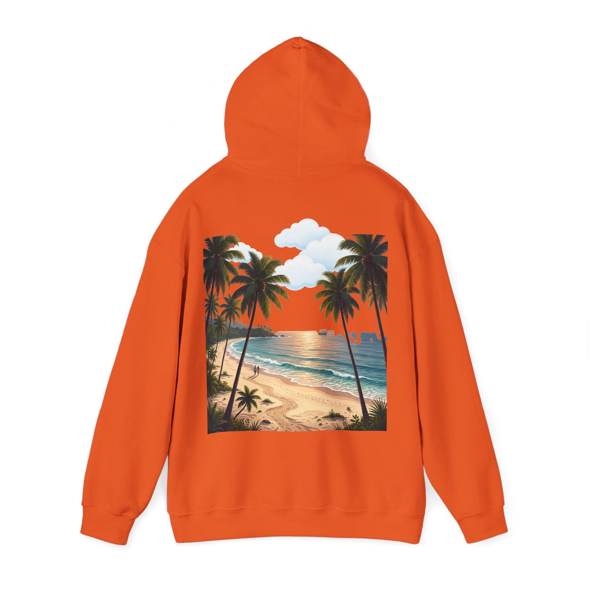 Urlaub Hoodie – Tropischer Palm Sunset Kapuzenpullover