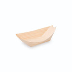 Fingerfood-Schale (aus Holz FSC 100%) Schiffchen 13 x 8 cm