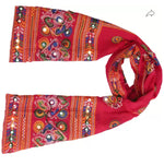 Pure Cotton Embroidered Red Women Dupatta In Germany