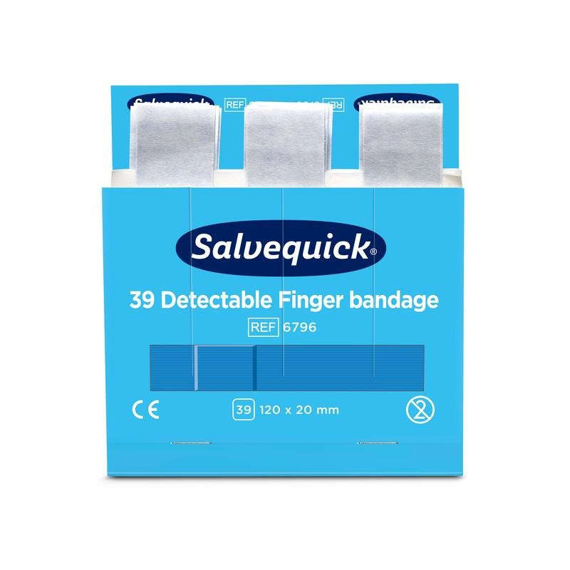 Blaue detektierbare fingerbandage, 120 x 20 mm, 39 st/mine  | Packung (39 Stück) Namma Markt
