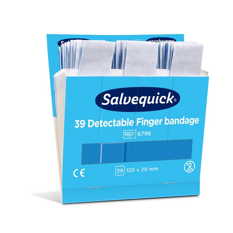 Blaue detektierbare fingerbandage, 120 x 20 mm, 39 st/mine  | Packung (39 Stück) Namma Markt