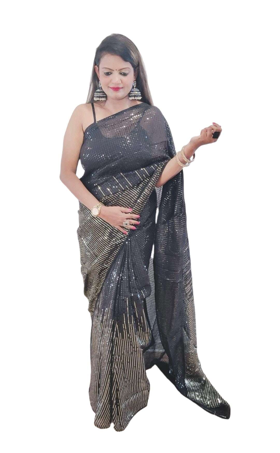 Sequence Georgette Saree
