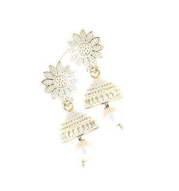 Meenakari Ethnic Antique South Indian  Peacock Jhumki For Women Namma Markt