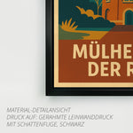 Retro Poster Camera Obscura Mülheim – 70er Style