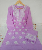 Lucknowi Chikankari Kurta Set In Germany