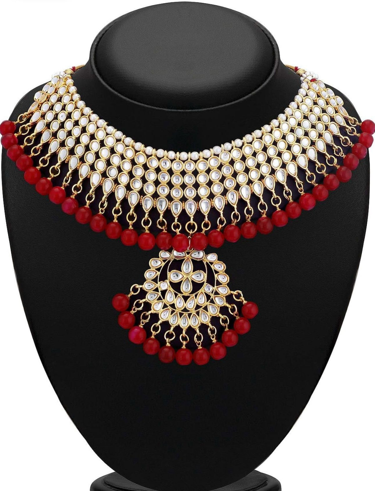 Kundan Gold Plated Choker Necklace Set for Women