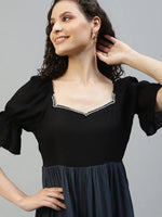 Black & Grey Color block Women's Dress in Berlin