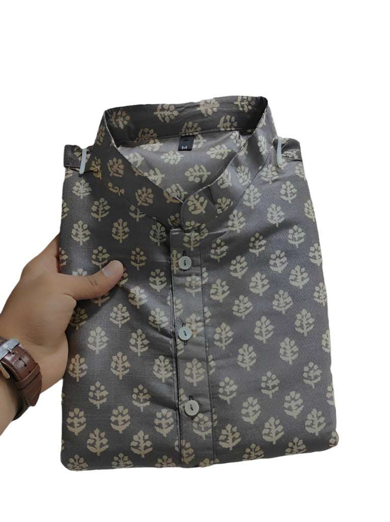 Mens Wear Pure Silk Kurta and Pajama