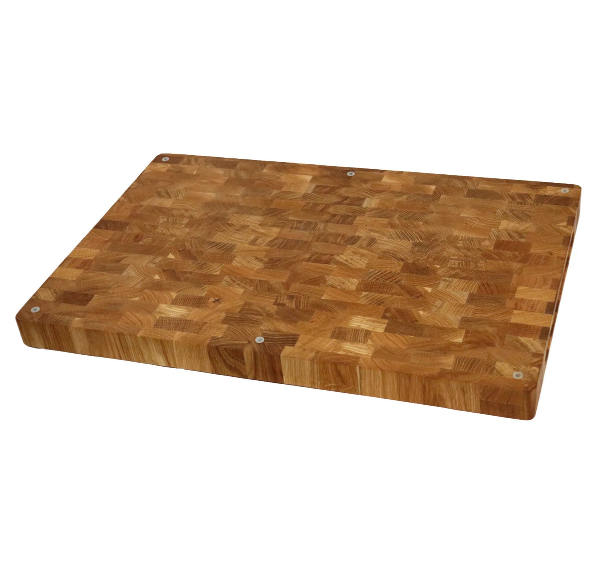 XXL Stirnholz Schneidebrett Eiche 60x40x4cm – Massives Hirnholzbrett & Hackblock
