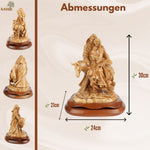Flucht nach Ägypten – Handgeschnitzte Olivenholzskulptur aus Bethlehem (30 cm)