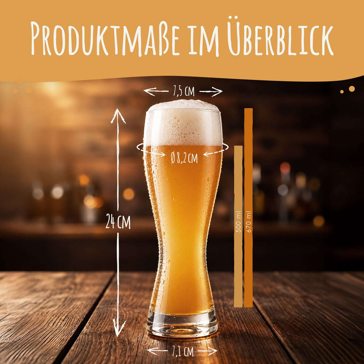 Stölzle Lausitz Weizenglas "Ein Hoch auf"