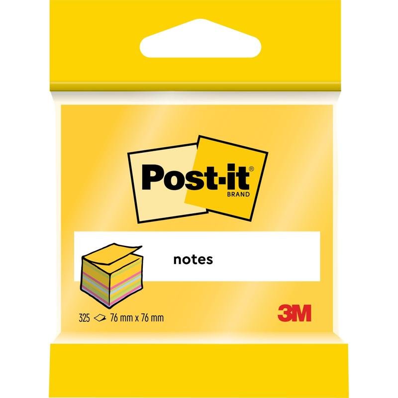 Post-it® Notes Würfel, 76 mm x 76 mm, 450 Blatt/Block, 100% PEFC