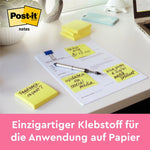 Post-it® Notes, Gelb, 76 mm x 76 mm, 100 Blatt/Block, 12 Blöcke/Packung, Kartonverpackung, 100% PEFC | Packung (1 Stück)