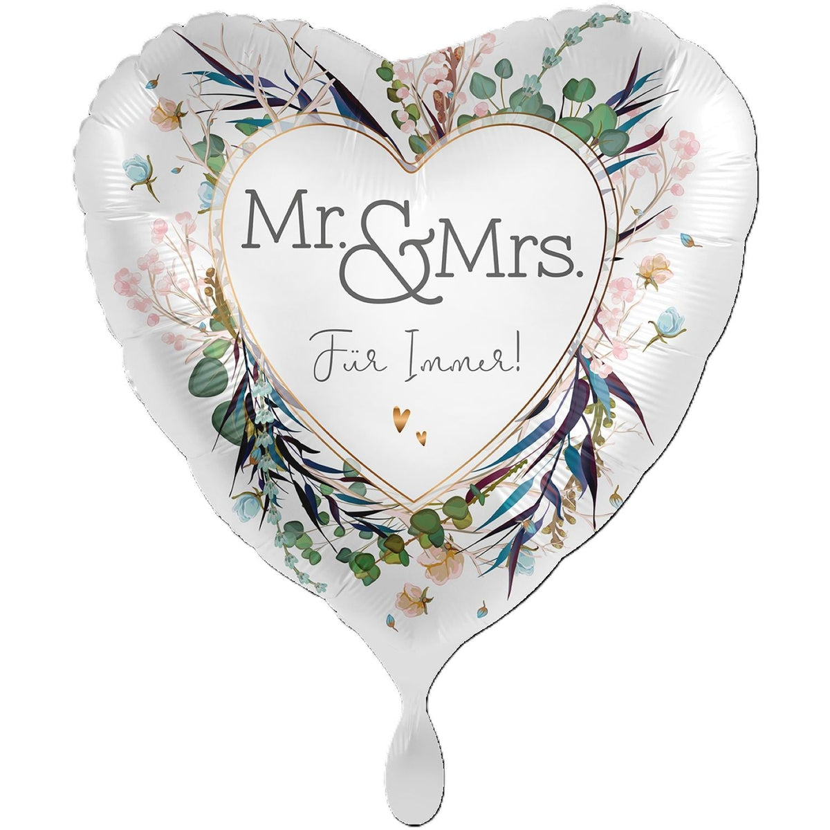 XXL Herz Folienballon Ø 71cm "Mr. & Mrs. Für Immer!"