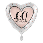 18"/Ø43cm Herz Folienballon "Alles Gute zum Geburtstag" #60