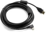 Mini USB Kabel Winkelstecker Links gewinkelt auf USB Typ A Stecker Daten- und Ladekabel 5m | System-S