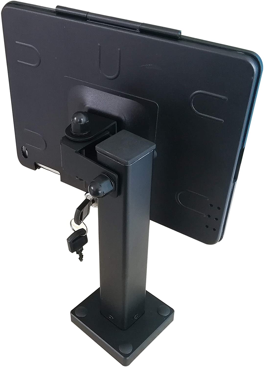Abschließbare Wandhalterung für iPad Mini 1-5 in Schwarz | System-S