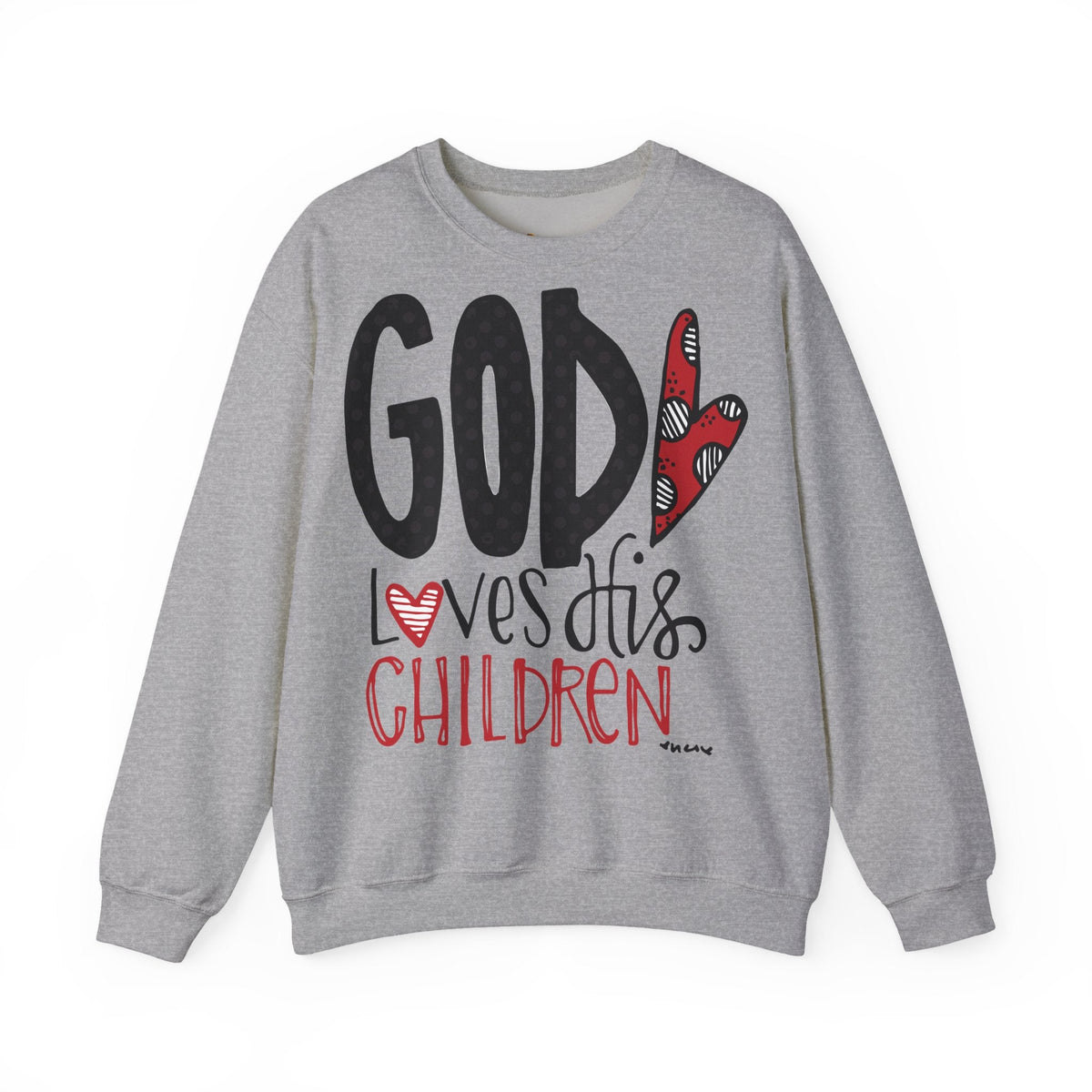 Gott liebt Seine Kinder Sweatshirt – Faith-Crewneck für Kinder und Familie