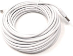 10 m meter Micro USB Kabel Ladekabel in weiß | System-S
