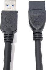 USB 3.0 Typ A (male) auf USB 3.0 Typ A (female) Kabel Datenkabel Verlängerungskabel 30 cm | System-S