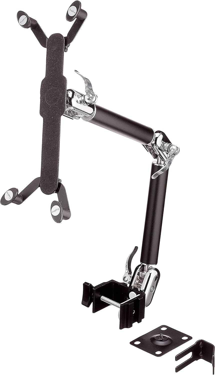 Universal Schwanenhals Tisch Halterung Halter 3-Gelenkiger Haltearm für Tablet Pc's eBook Reader in Schwarz | System-S