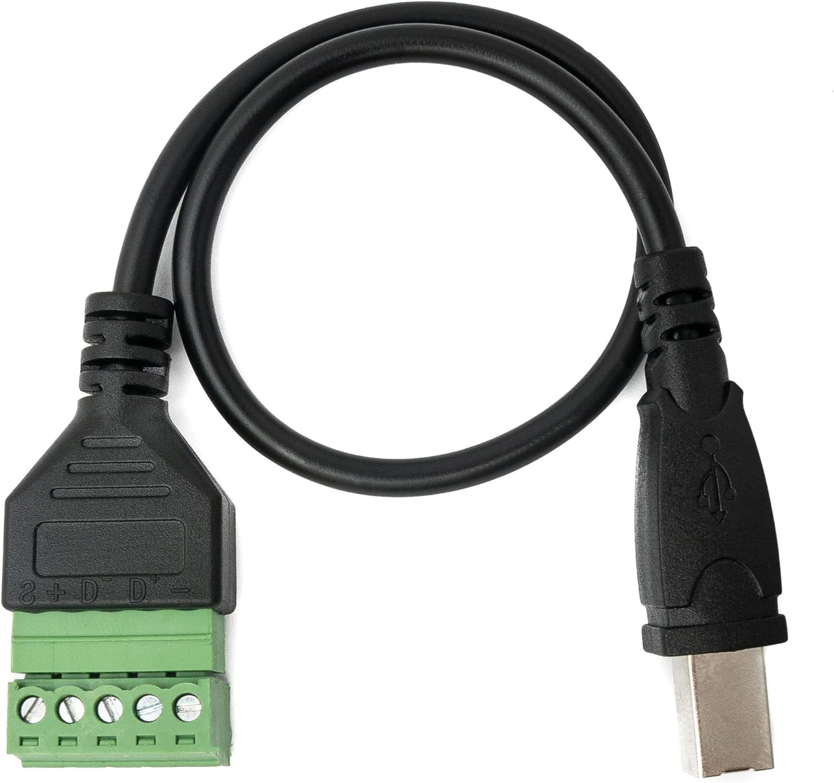USB 2.0 Kabel 30cm Typ B Stecker zu 5 polig Leiterplattenstecker Schwarz | System-S