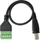USB 2.0 Kabel 30cm Typ B Stecker zu 5 polig Leiterplattenstecker Schwarz | System-S