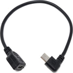 Mini USB Winkelstecker auf Mini USB Buchse Daten- und Ladekabel 25 cm | System-S