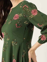 Georgette Casual Floral Printed Dress in Germany