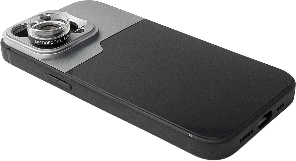 Makro Linse 2.8x HD Filter mit Hülle in Schwarz für iPhone 14 Pro | System-S